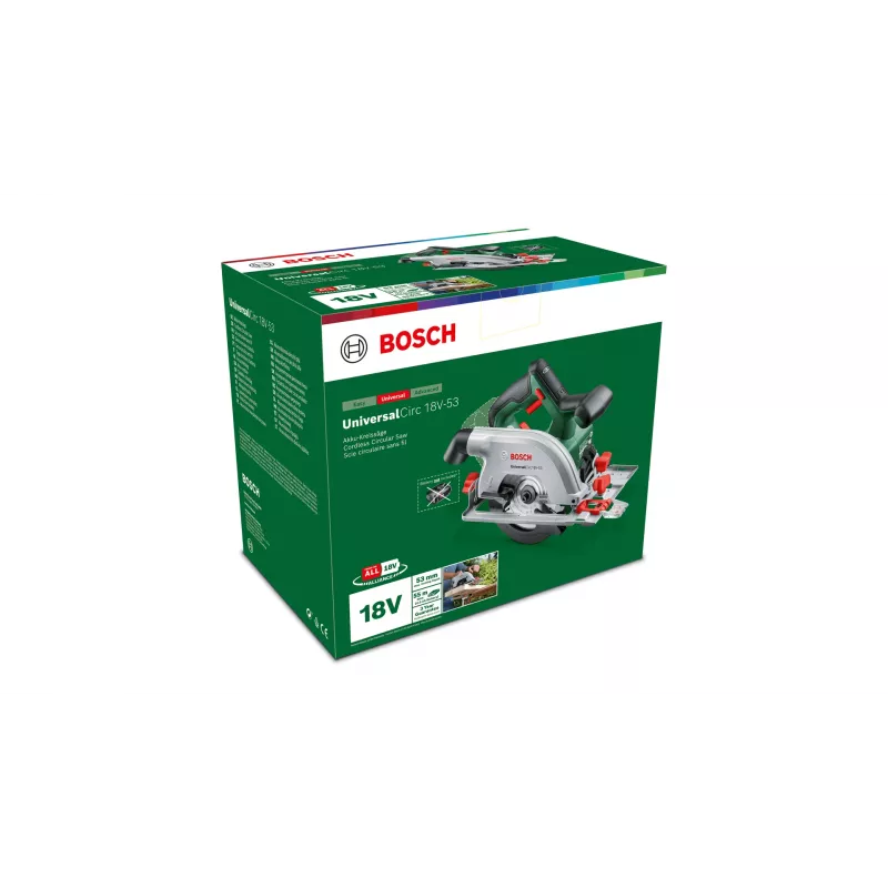 Bosch Circ 18V-53 16 cm juodas, žalias 4300 RPM