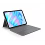 LOGITECH Combo Touch klaviatūrinis dėklas, skirtas iPad Air 11 colių 5 kartos, Oxford Grey, Qwertz Deutsch