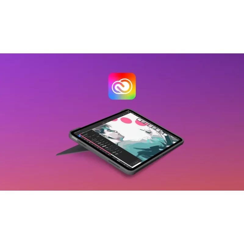 LOGITECH Combo Touch klaviatūrinis dėklas, skirtas iPad Air 11 colių 5 kartos, Oxford Grey, Qwertz Deutsch