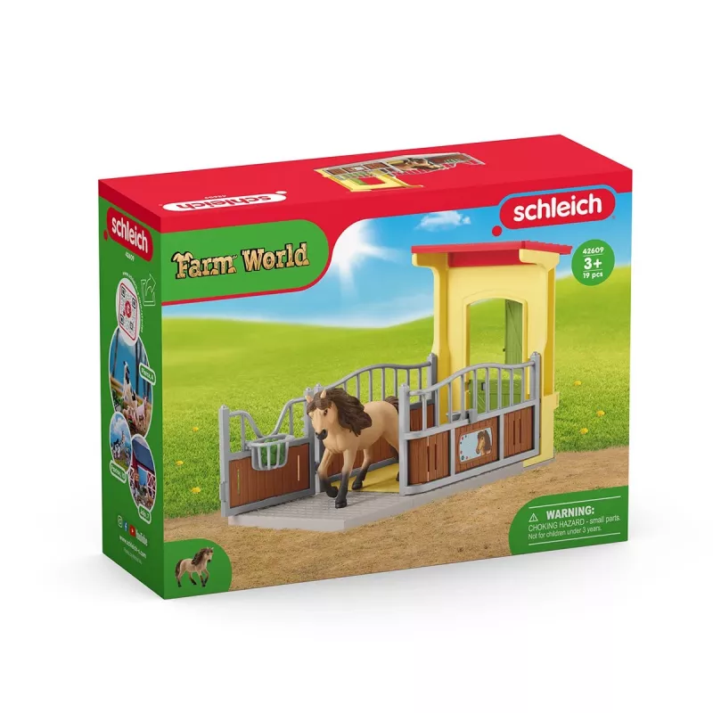 Arklių dėžė su Islandijos poniu – schleich FARM WORLD