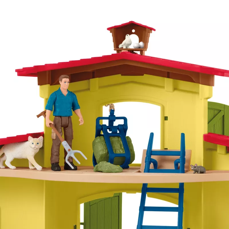 schleich FARM WORLD Didysis ūkis su gyvūnais ir aksesuarais, Ūkis, 3 m., Įvairiaspalvis, Plastikas