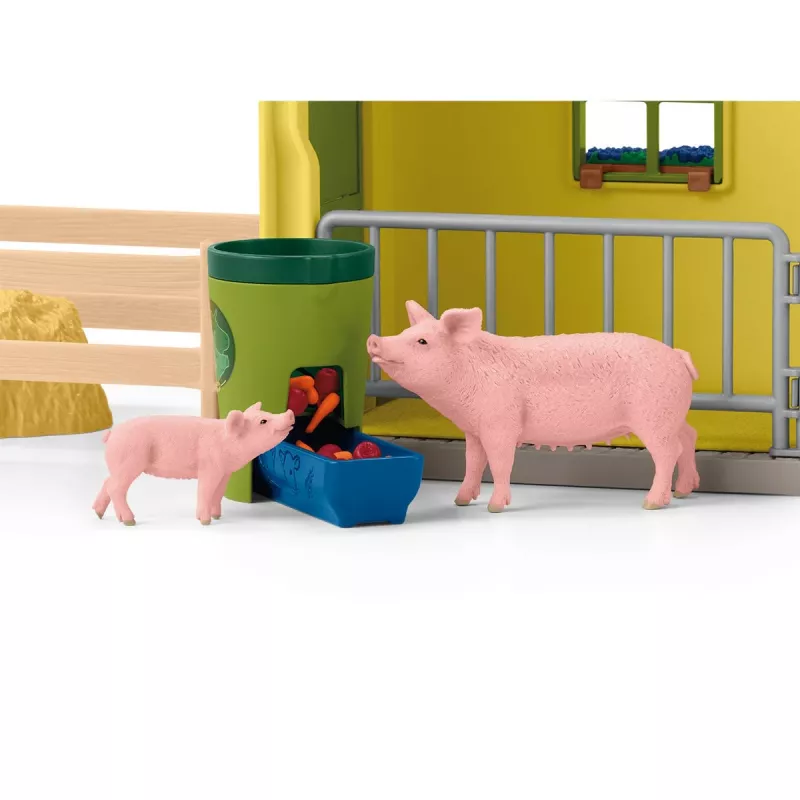 schleich FARM WORLD Didysis ūkis su gyvūnais ir aksesuarais, Ūkis, 3 m., Įvairiaspalvis, Plastikas