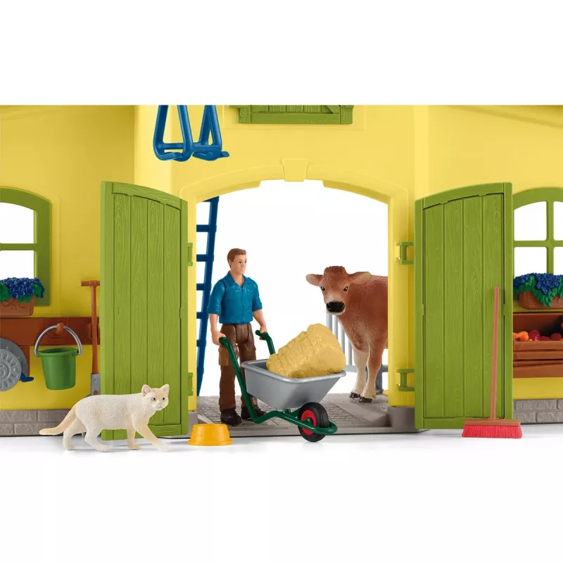 schleich FARM WORLD Didysis ūkis su gyvūnais ir aksesuarais, Ūkis, 3 m., Įvairiaspalvis, Plastikas