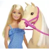 Barbie lėlė su arkliu, mados lėlė, moteriška, 3 m, mergaitėms, 250 mm, 480 g