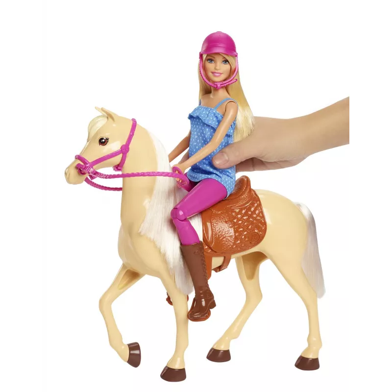 Barbie lėlė su arkliu, mados lėlė, moteriška, 3 m, mergaitėms, 250 mm, 480 g