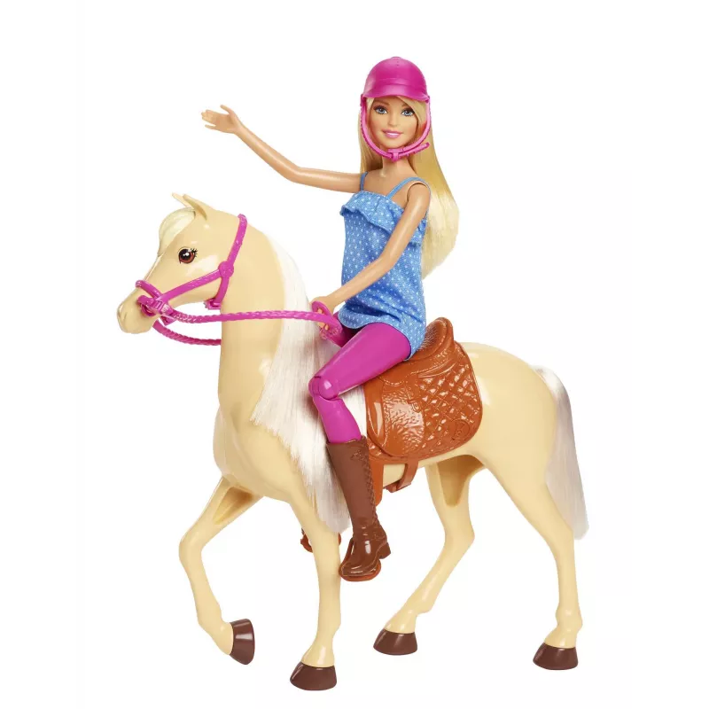 Barbie lėlė su arkliu, mados lėlė, moteriška, 3 m, mergaitėms, 250 mm, 480 g