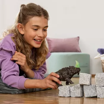 schleich ELDRADOR CREATURES Battle Rhino – Kovinis raganosis