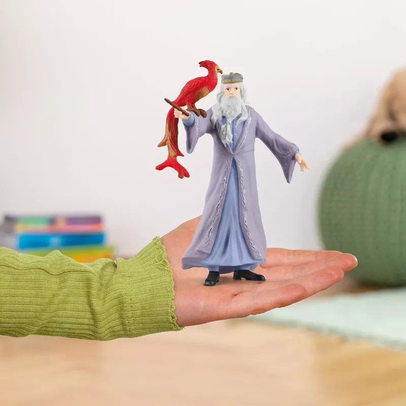 schleich Albus Dumbledore & Fawkes, 6 m., Harry Potter™, įvairiaspalvis, plastikas