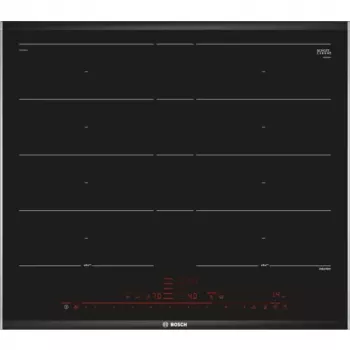 Bosch Serie 8 PXY675DC1E juoda įmontuojama zoninė indukcinė kaitlentė 4 zonos
