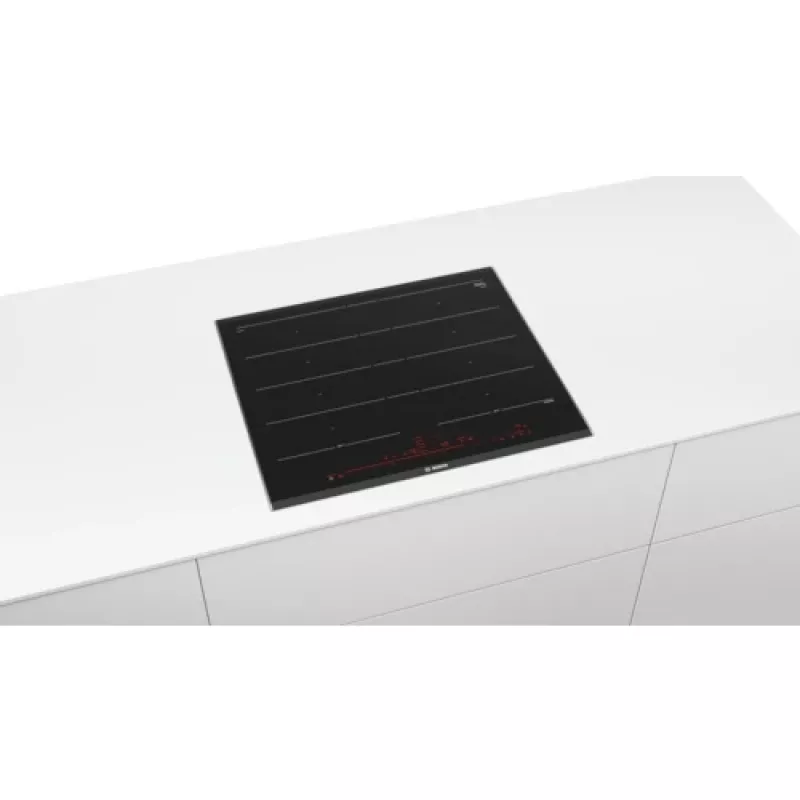 Bosch Serie 8 PXY675DC1E juoda įmontuojama zoninė indukcinė kaitlentė 4 zonos