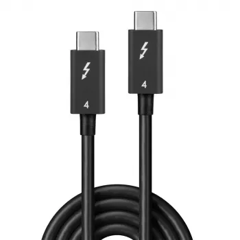 Lindy 1 m Thunderbolt 4 laidas, 40 Gbps, pasyvus, vyriškas, vyriškas
