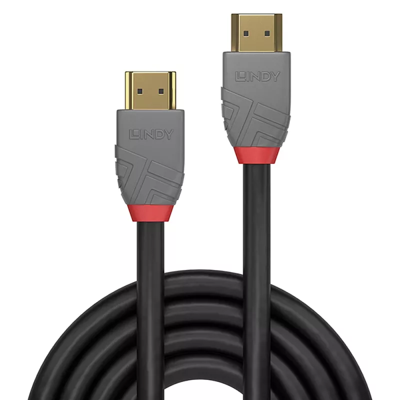 Lindy 5 m aukštos spartos HDMI laidas, Anthra Line