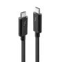 Lindy 2m Thunderbolt 3 laidas, pasyvus, vyriškas, vyriškas, 2 m, 20 Gbit/s, juodas, 4096 x 2160 pikseliai