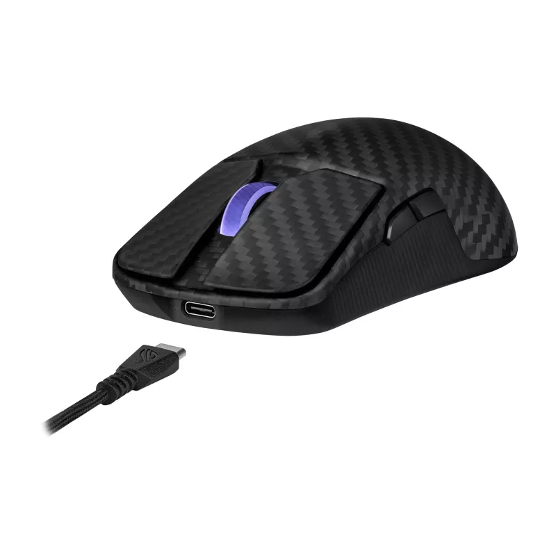 Pelė ASUS ROG Harpe Ace Extreme, dešinei rankai, belaidė RF + Bluetooth + USB Type-A, optinė, 42000 DPI