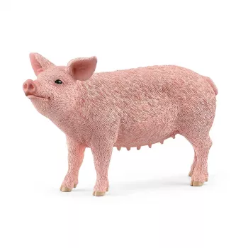 Schleich ūkio kiaulės figūrėlė 13933, rožinė, rekomenduojamas amžius 3+