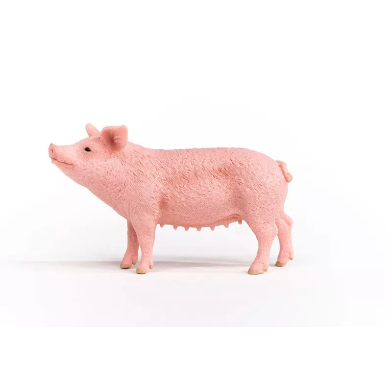 Schleich ūkio kiaulės figūrėlė 13933, rožinė, rekomenduojamas amžius 3+