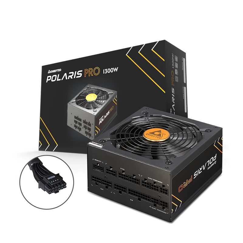 Chieftec Polaris PRO 1300W maitinimo blokas 20+4 pin ATX ATX Juodas