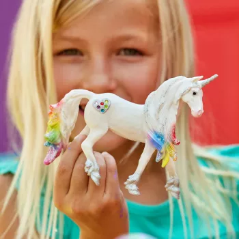 schleich BAYALA Rainbow Love Unicorn Stallion – Vienaragis žirgas
