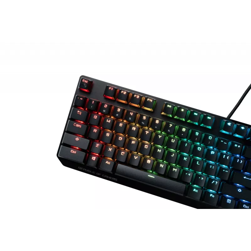 ASUS ROG PBT dvigubo liejimo klavišų rinkinys (AC03) – juodi klaviatūros dangteliai