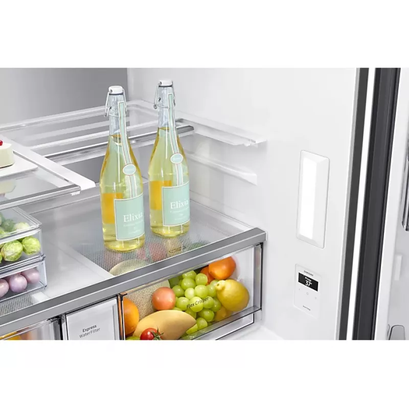Šaldytuvas Samsung RF65A96768A šalia šalia laisvai pastatomas 647 L baltas