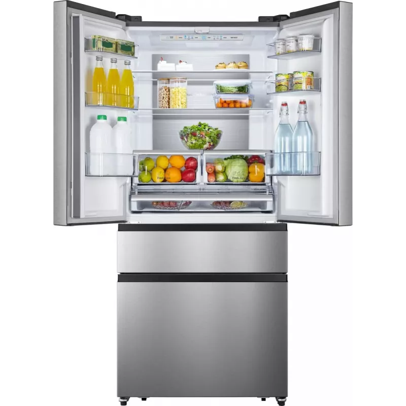 Šaldytuvas Hisense RF540N4SBI2 BK770, French door, pilkas, jutiklinis, LED, vidinis apšvietimas