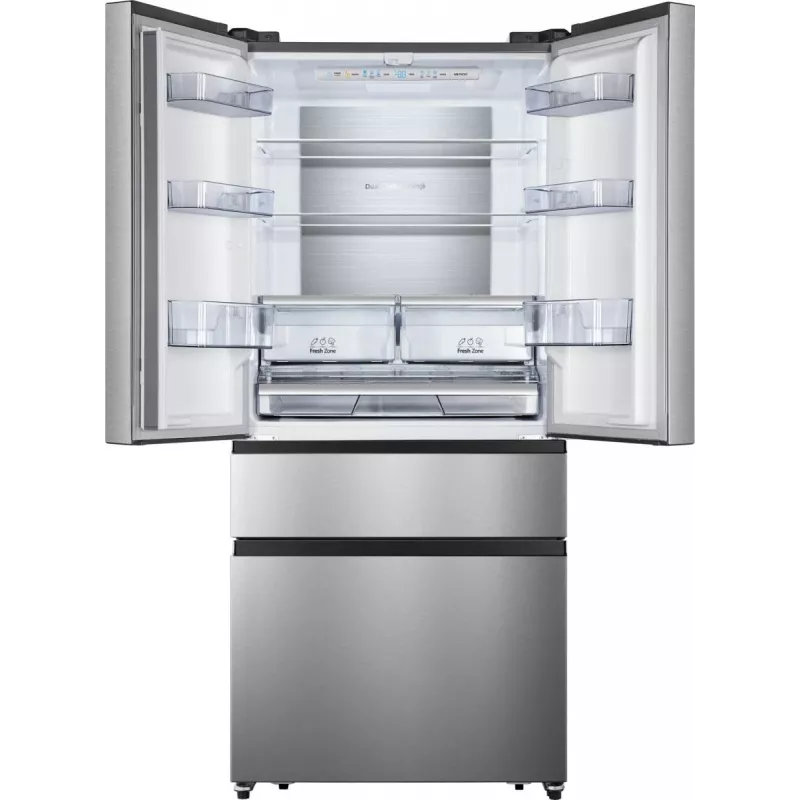 Šaldytuvas Hisense RF540N4SBI2 BK770, French door, pilkas, jutiklinis, LED, vidinis apšvietimas