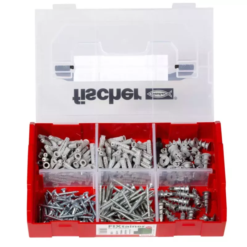 Fischer FIXtainer Hält-Alles-Box tvirtinimo detalių rinkinys 50 vnt.
