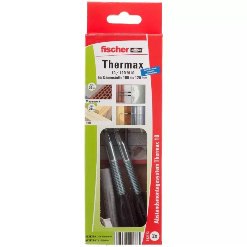 Fischer TherMax 10 izoliacinis varžtų rinkinys 512173