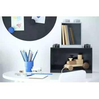Lentyna Room Copenhagen LEGO Brick 8 Shelf juoda, modulinė demonstravimo lentyna