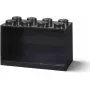 Lentyna Room Copenhagen LEGO Brick 8 Shelf juoda, modulinė demonstravimo lentyna