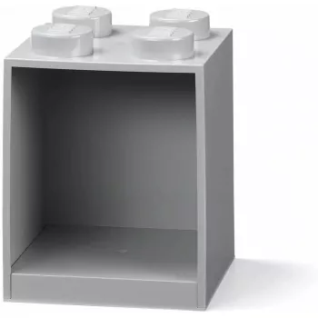 Lentyna Room Copenhagen LEGO Brick 4 lentynų šviesiai pilka