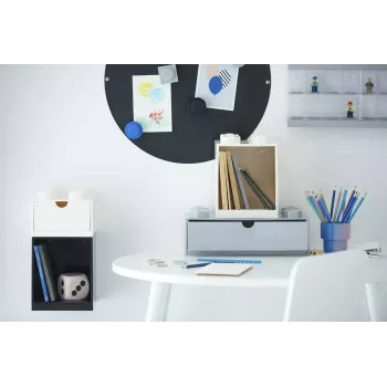 Lentyna Room Copenhagen LEGO Brick 4 Shelf White 41141735 – sieninė LEGO suderinama eksponavimo lentyna