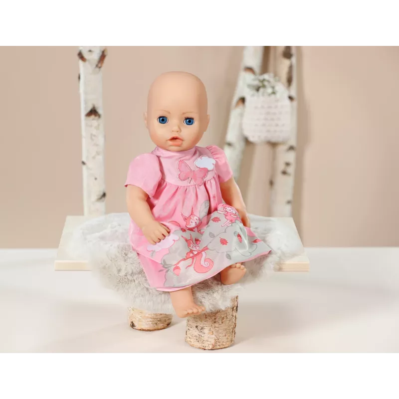 Suknelė lėlei Baby Annabell rožinė 43 cm