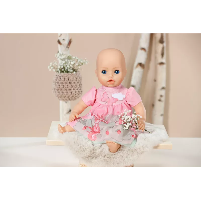 Suknelė lėlei Baby Annabell rožinė 43 cm