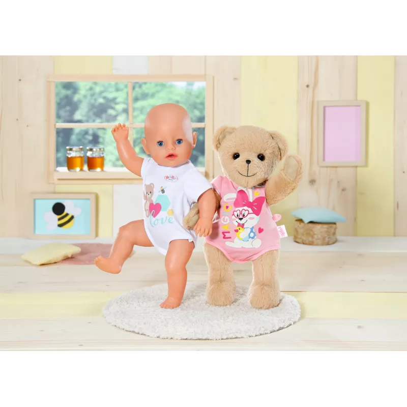 Meškiukas BABY born Bear baltas 0–12 metų