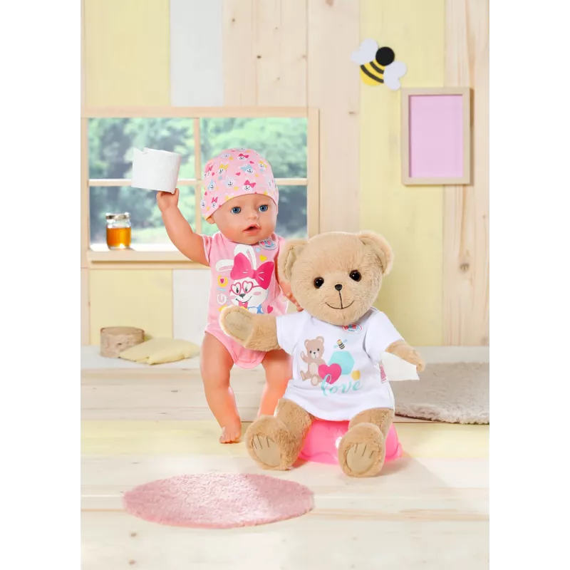 Meškiukas BABY born Bear baltas 0–12 metų