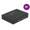 DELOCK DisplayPort 2 į 1 jungiklis – dvipusis 8K 30Hz