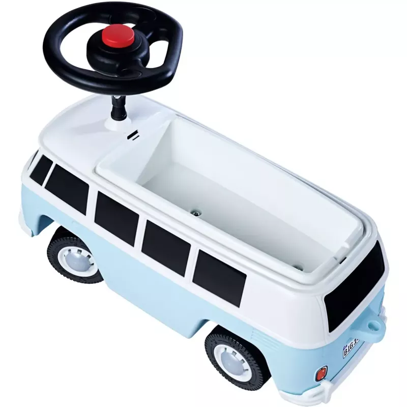 Vaikiškas važinėjantis žaislas BIG Baby VW T1 mėlynas modelis 800055321