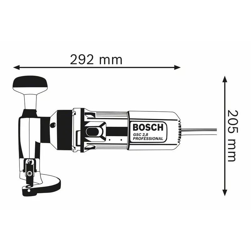Bosch 0 601 506 103 elektrinės žirklės/žirklinės žirklės 2400 s/min 500 W