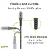 Lightning laidas Wentronic 49267 0,5 m juodai pilkas