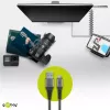 USB kabelis Wentronic 49282 USB 2.0 1 m Micro-USB B USB A juodai pilkas