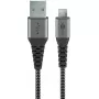 USB kabelis Wentronic 49282 USB 2.0 1 m Micro-USB B USB A juodai pilkas