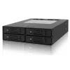 Icy Dock ToughArmor MB994SP-4SB-1 pilno metalo 4 lizdų 2,5 colio SATA HDD ir SSD krepšys išoriniam 5,25 colio lizdui