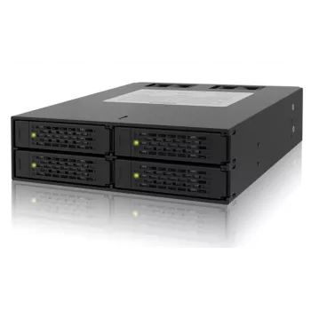 Icy Dock ToughArmor MB994SP-4SB-1 pilno metalo 4 lizdų 2,5 colio SATA HDD ir SSD krepšys išoriniam 5,25 colio lizdui