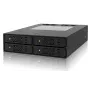 Icy Dock ToughArmor MB994SP-4SB-1 pilno metalo 4 lizdų 2,5 colio SATA HDD ir SSD krepšys išoriniam 5,25 colio lizdui