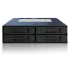 Icy Dock ToughArmor MB994SP-4SB-1 pilno metalo 4 lizdų 2,5 colio SATA HDD ir SSD krepšys išoriniam 5,25 colio lizdui