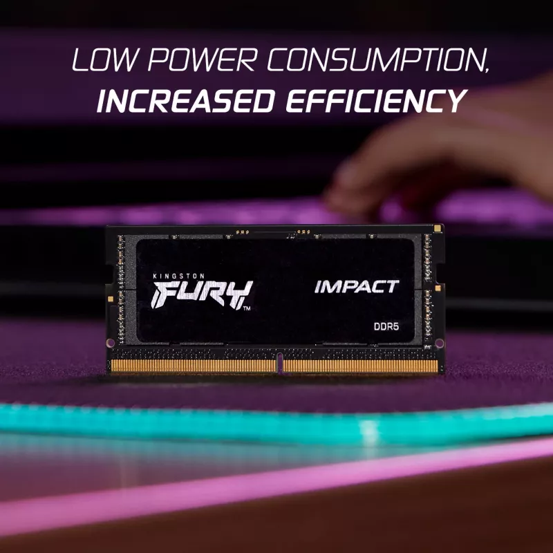 Kingston Technology FURY 32GB 6000MT/s DDR5 CL38 SODIMM (2 rinkinys) Impact XMP