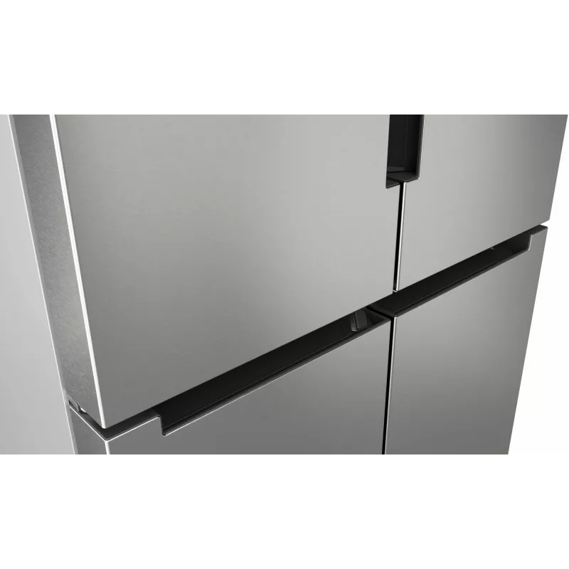 Šaldytuvas Bosch Serie 4 KFN96APEA šaldiklis šone, laisvai pastatomas, 605 L, nerūdijantis plienas