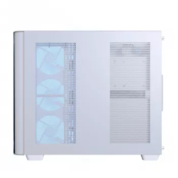 PC korpusas Aerocool P500C Midi Tower Baltas ATX Šoninis PSU 3x120mm Ventiliatoriai