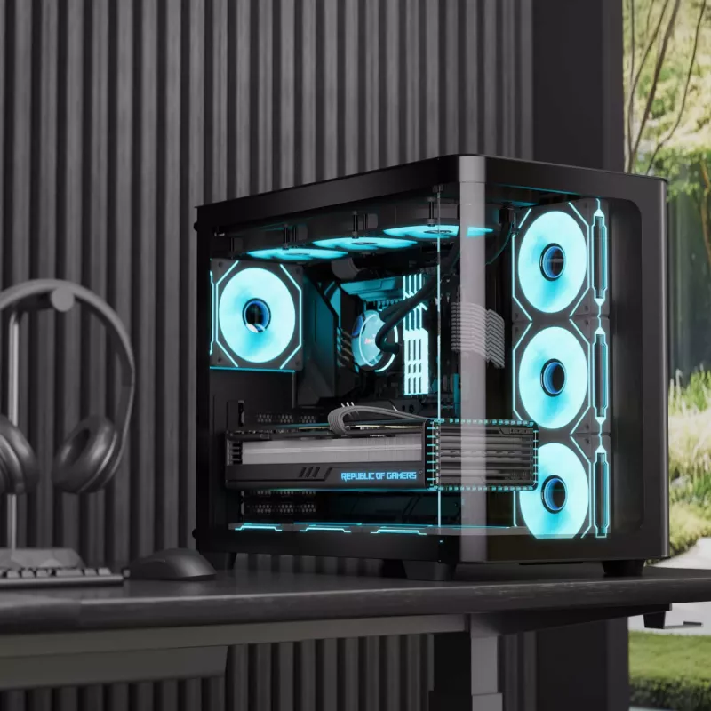Aerocool P500C Midi Tower Juodas